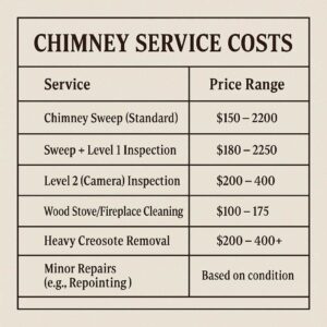 chimney service cost